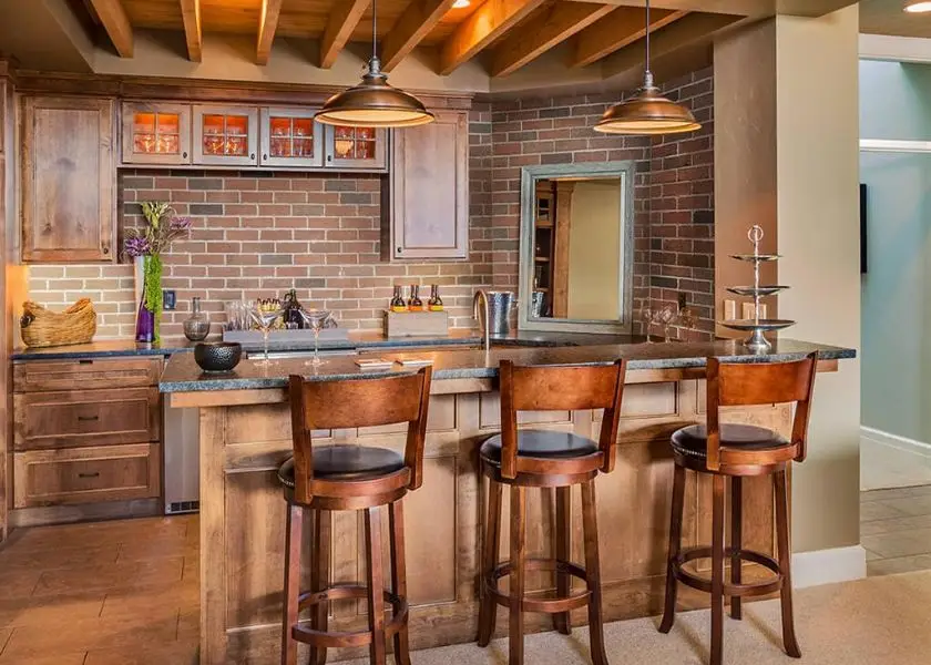 Mini Bar Keramik Motif Batu Alam